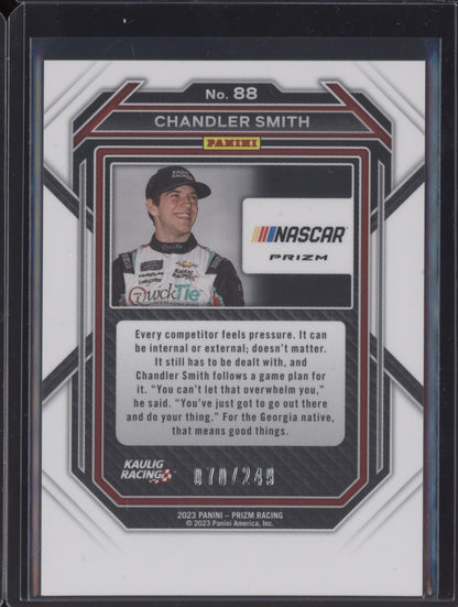 Chandler Smith 2023 Panini Prizm Racing Reactive Green 70/249