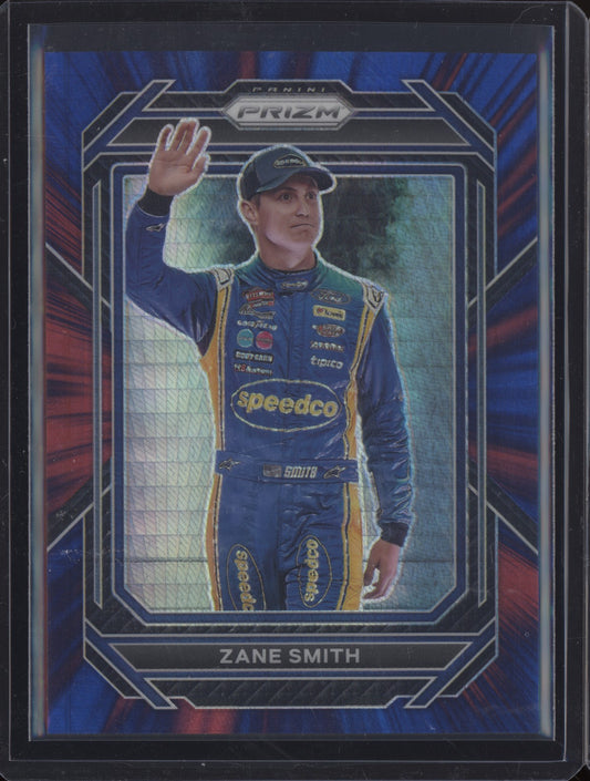 Zane Smith 2023 Panini Prizm Racing Red & Blue Hyper 81/299