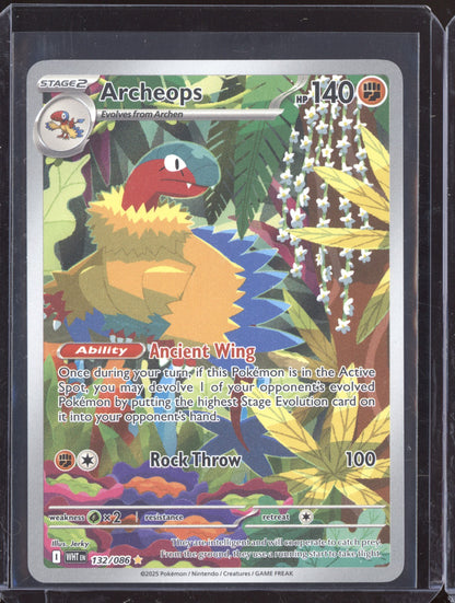 Archeops 2025 Pokemon White Flare Illustration Rare 132/086