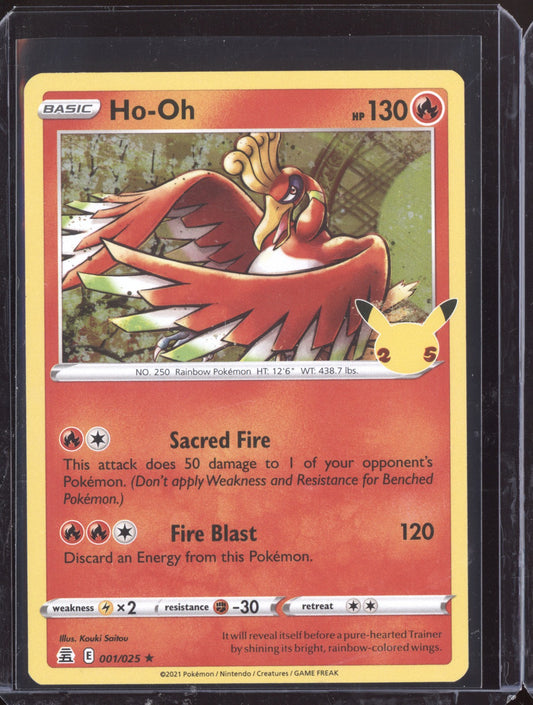 Ho-oh 2021 Pokemon Celebrations Rare 001/025