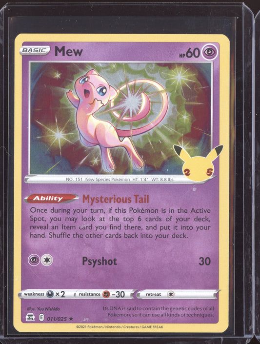 Mew 2021 Pokemon Celebrations Rare Holo 011/025