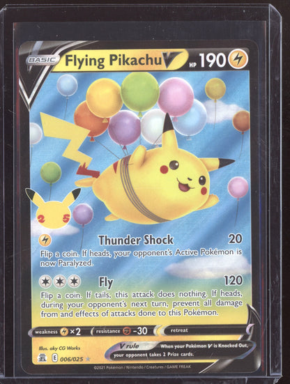 Flying Pikachu V 2021 Pokemon Celebrations Holo Rare V 006/025