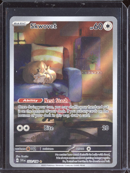 Skwovet 2023 Pokemon Scarlet & Violet Illustration Rare 222/198