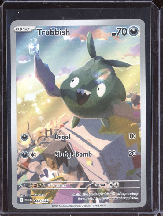 Trubbish 2025 Pokemon White Flare Illustration Rare 140/086