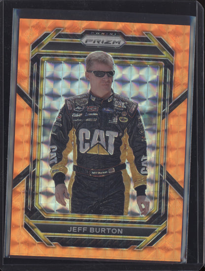 Jeff Burton 2023 Panini Prizm Racing Reactive Orange