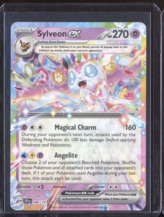Sylveon ex 2024 Pokemon Surging Sparks Double Rare 086/191