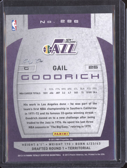 Gail Goodrich 2013-14 Panini Totally Certified Black 1/1