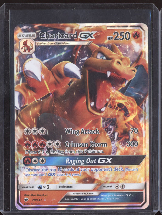 Charizard GX 2017 Pokemon Burning Shadows Rare Holo 20/147