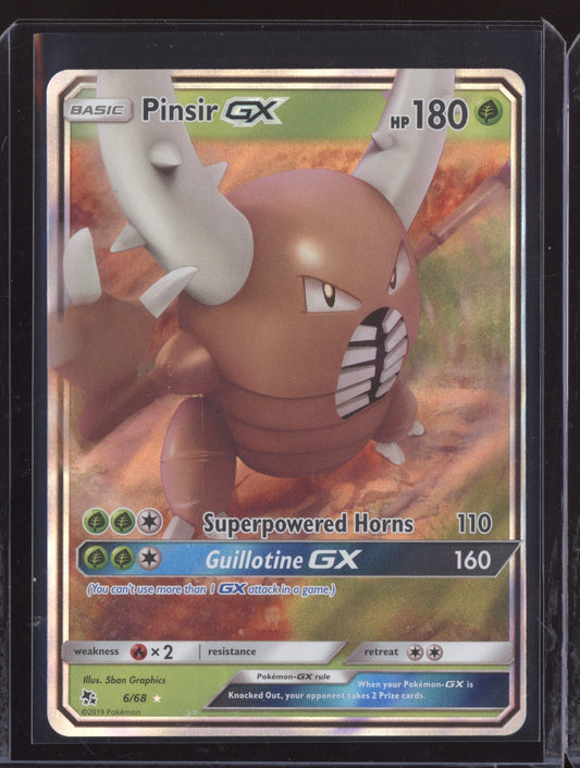 Pinsir-GX 2019 Pokemon Hidden Fates Rare Holo 006/68