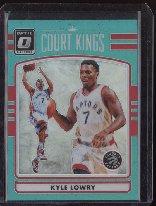 Kyle Lowry 2016-17 Panini Donruss Optic Court Kings Aqua 22/25