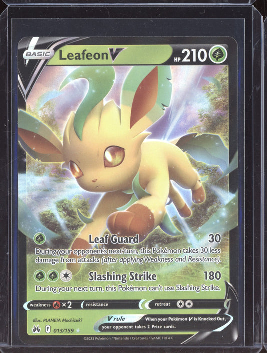 Leafeon V 2023 Pokemon Crown Zenith Holo Rare V 013/159
