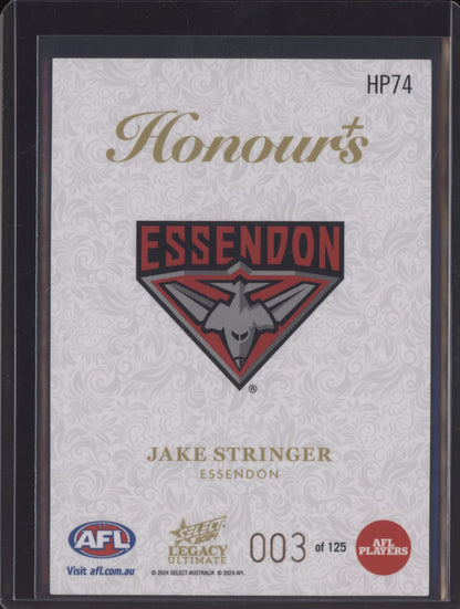 Jake Stringer 2024 Select Legacy Ultimate Honours Plus Low 003/125
