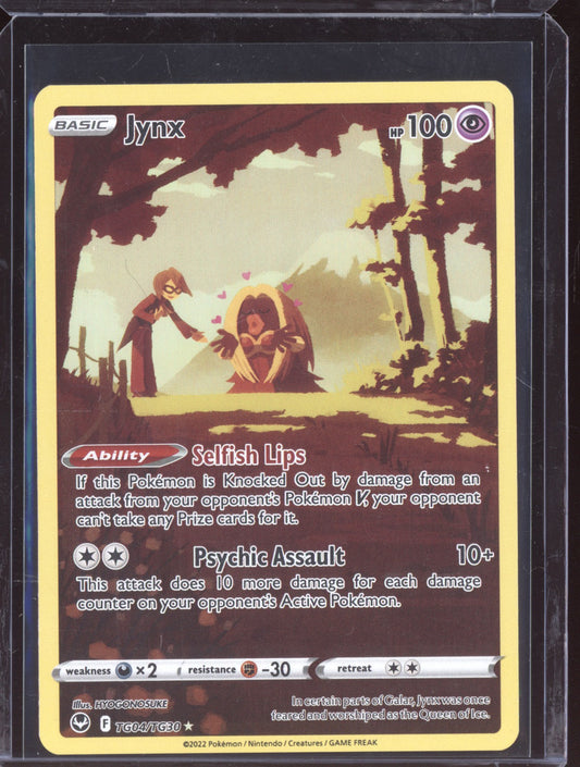 Jynx 2022 Pokemon Silver Tempest Trainer Gallery Holo Rare TG04/TG30