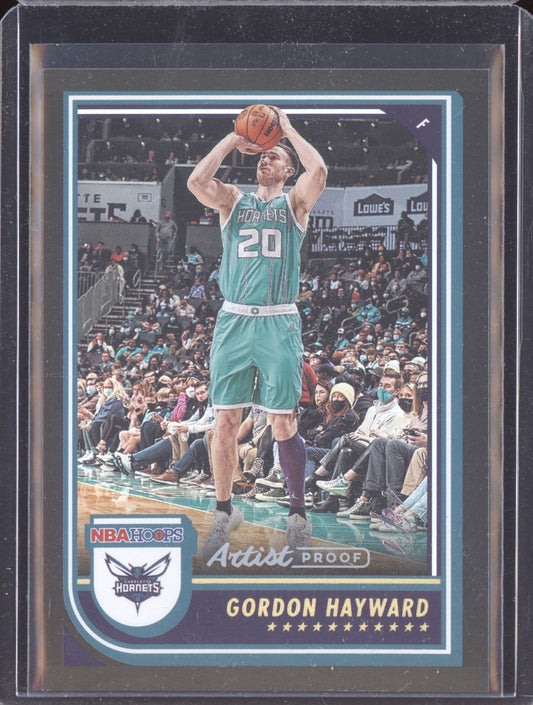Gordon Hayward 2022-23 Panini Hoops Artist Proof Black 1/1