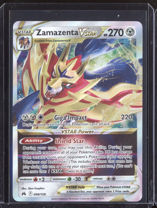 Zamazenta VSTAR 2023 Pokemon Crown Zenith Holo Rare VSTAR 099/159