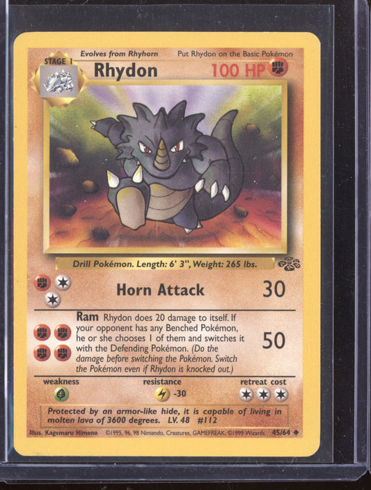 Rhydon 1999 Pokemon Jungle Uncommon 045/64
