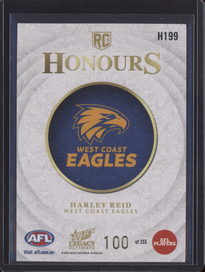 Harley Reid 2024 Select Legacy Ultimate Honours RC 100/255