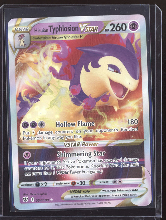 Hisuian Typhlosion VSTAR 2022 Pokemon Astral Radiance Holo Rare VSTAR 054/189