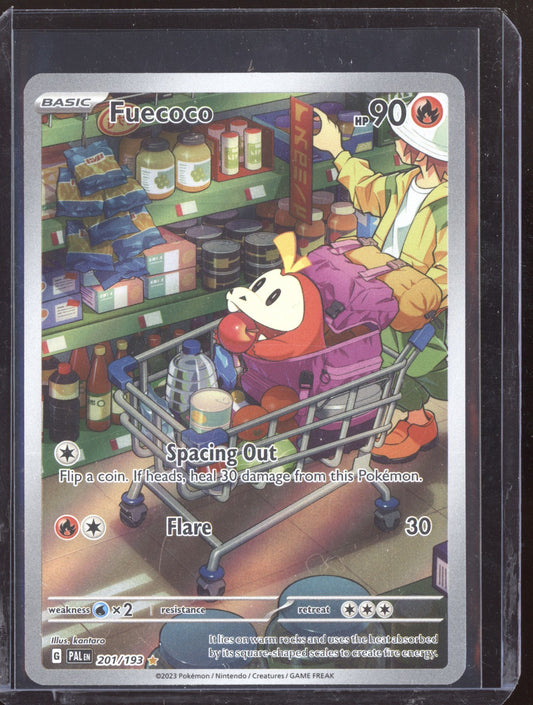 Fuecoco 2023 Pokemon Paldea Evolved Illustration Rare 201/193