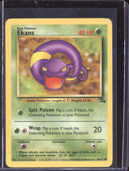 Ekans 1999 Pokemon Fossil Common 046/62