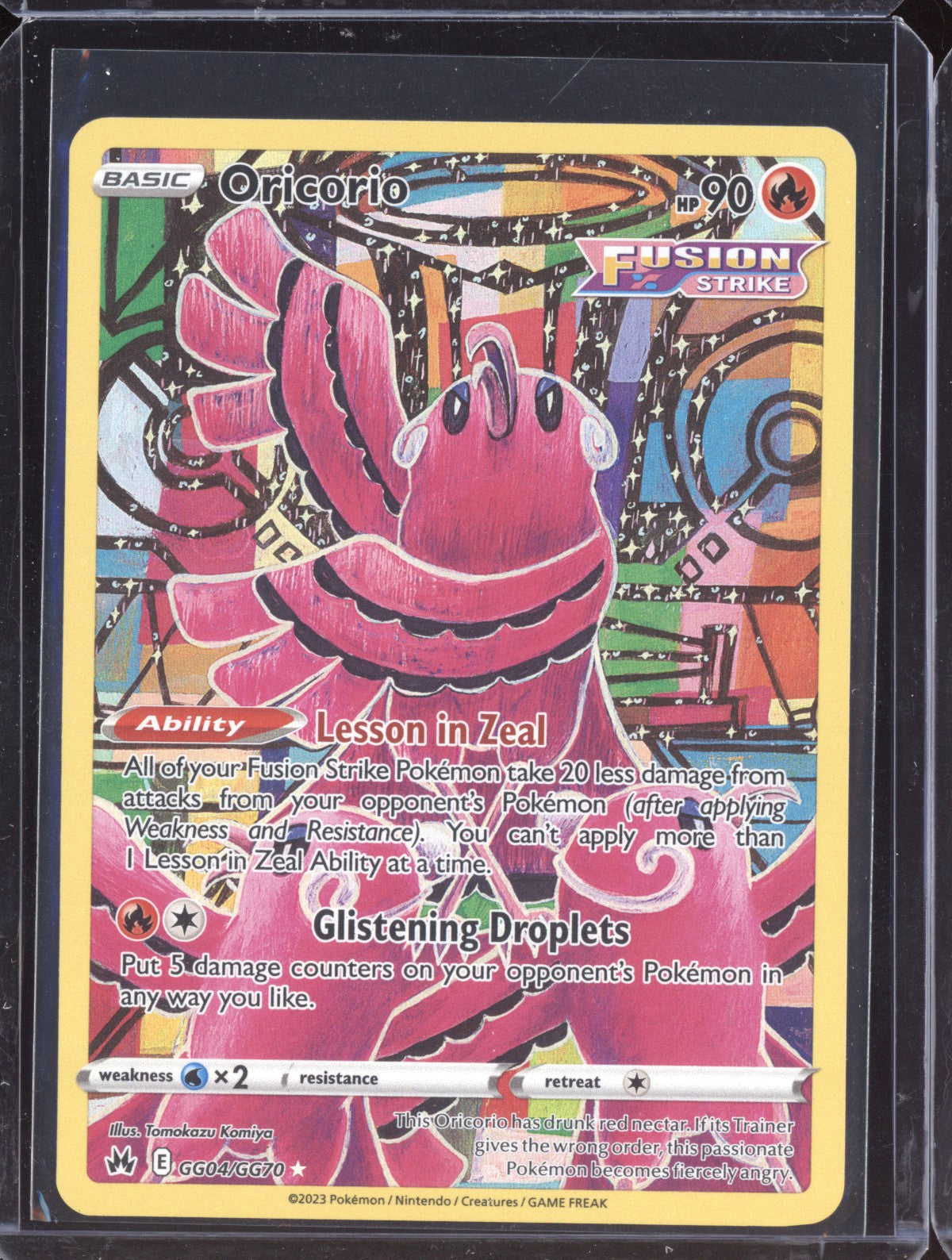 Oricorio 2023 Pokemon Crown Zenith Trainer Gallery Holo Rare GG04/GG70