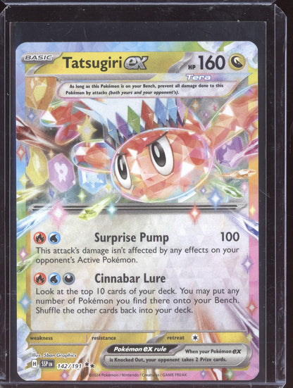 Tatsugiri ex 2024 Pokemon Surging Sparks Double Rare 142/191