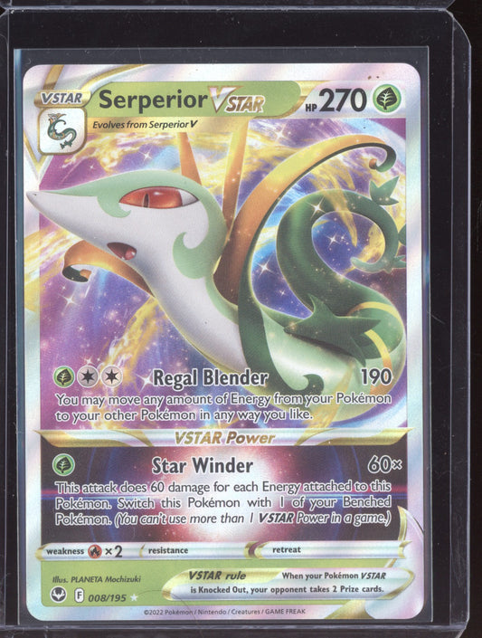Serperior VSTAR 2022 Pokemon Silver Tempest Holo Rare VSTAR 008/195