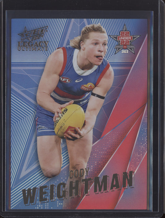 Cody Weightman 2024 Select Legacy Ultimate 22 Under 22 33/180