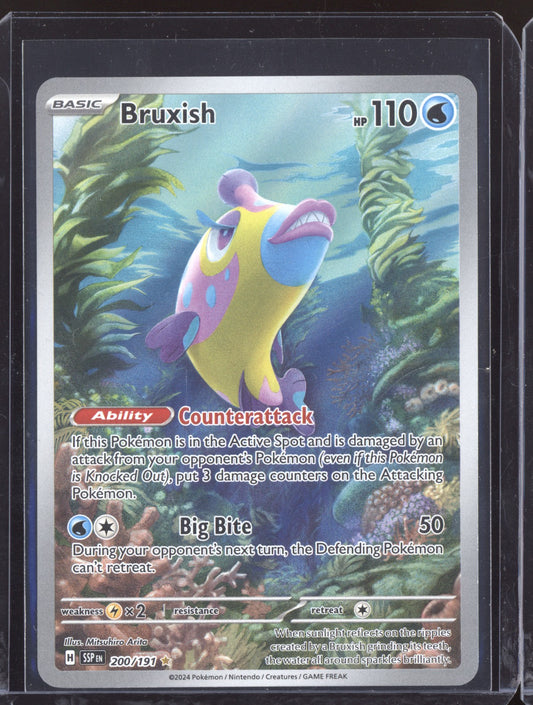 Bruxish 2024 Pokemon Surging Sparks Illustration Rare 200/191
