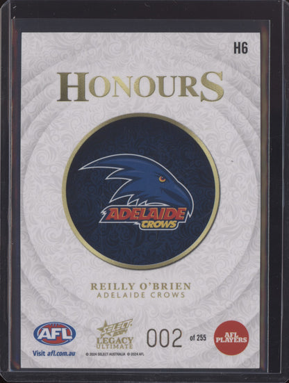 Reilly O'Brien 2024 Select Legacy Ultimate Honours Low 002/255
