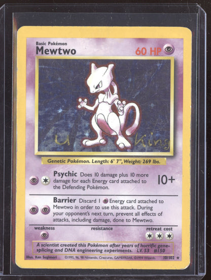 Mewtwo 1999 Pokemon Base Set Holo 10/130