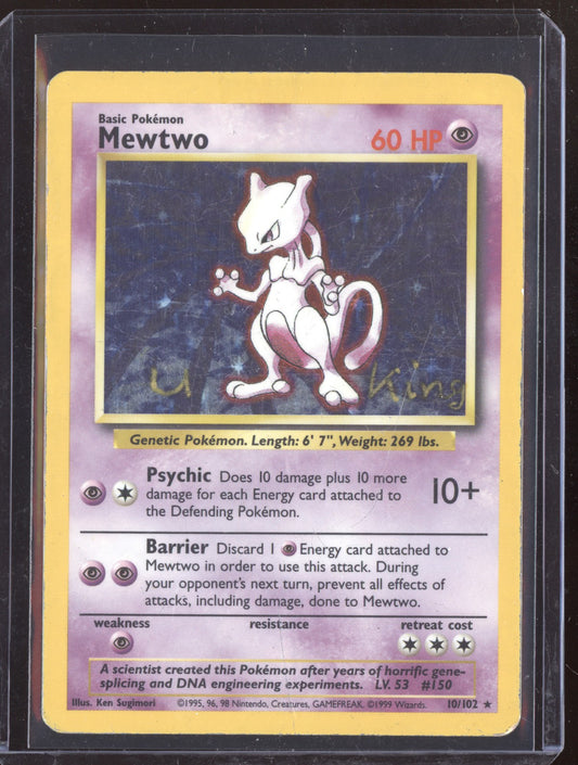 Mewtwo 1999 Pokemon Base Set Holo 10/130