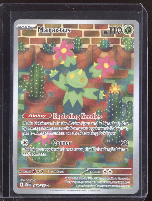 Maractus 2025 Pokemon Journey Together Illustration Rare 160/159