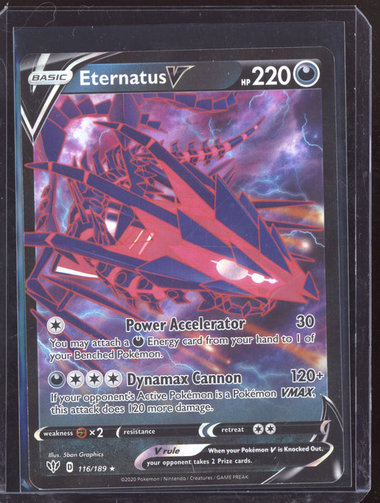 Eternatus V 2020 Pokemon Darkness Ablaze Holo Rare V 116/189