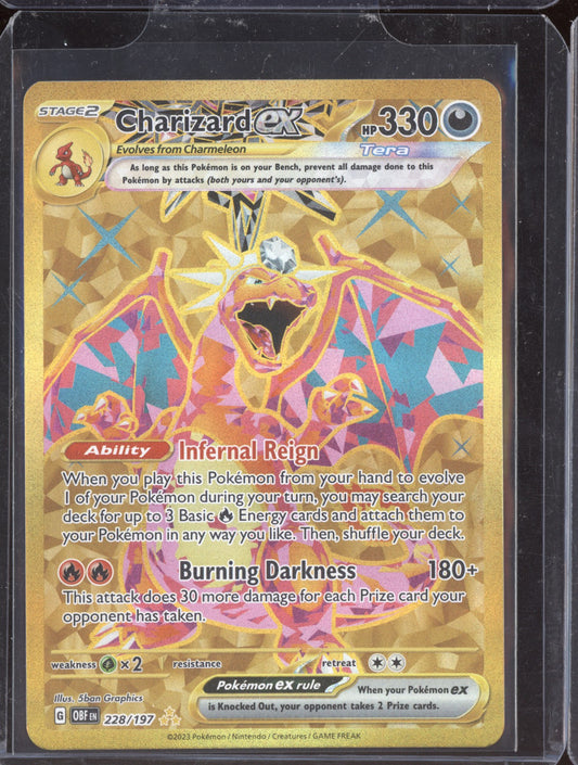 Charizard ex 2023 Pokemon Obsidian Flames Hyper Rare 228/197