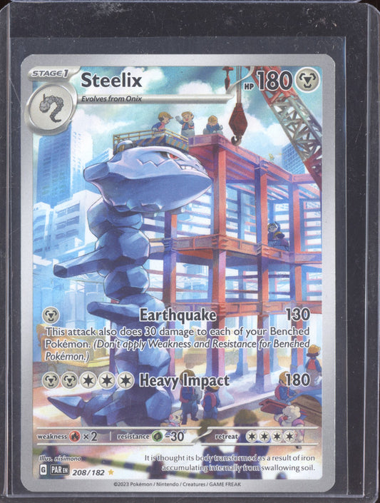Steelix 2023 Pokemon Paradox Rift Illustration Rare 208/182