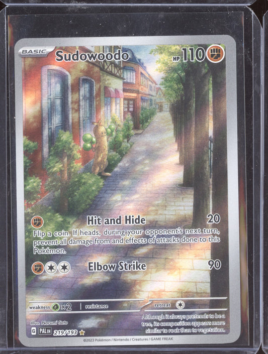 Sudowoodo 2023 Pokemon Paldea Evolved Illustration Rare 219/193