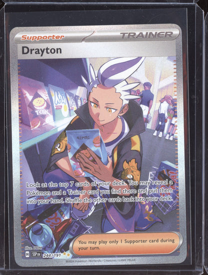 Drayton 2024 Pokemon Surging Sparks Special Illustration Rare 244/191