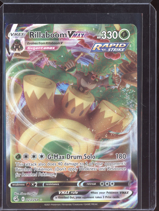 Rillaboom VMAX 2021 Pokemon Fusion Strike Holo Rare VMAX 023/264