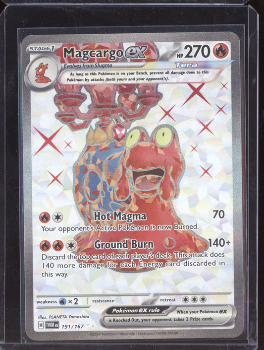 Magcargo ex 2024 Pokemon Twilight Masquerade Ultra Rare 191/167