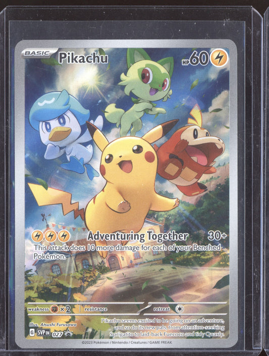 Pikachu 2023 Pokemon Scarlet & Violet Black Star Promo 027
