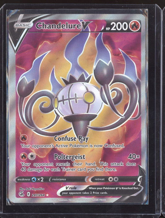 Chandelure V 2021 Pokemon Fusion Strike Ultra Rare 247/264