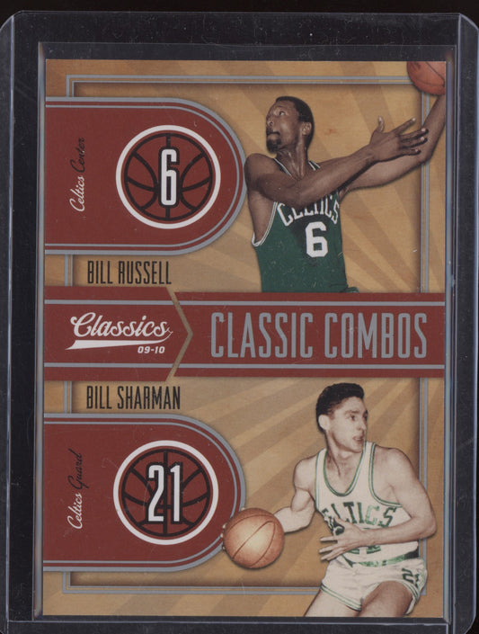 Bill Russell BIll Sharman 2009-10 Panini Classics Classic Combos 132/250