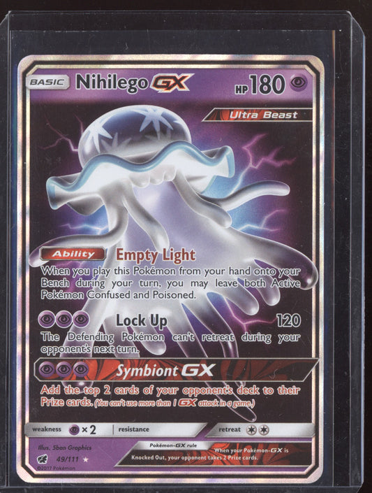 Nihilego-GX 2017 Pokemon Crimson Invasion Rare Holo 049/111