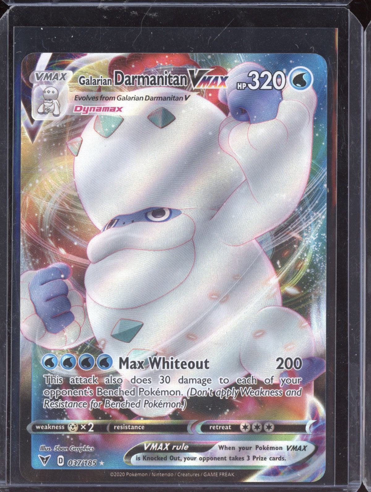 Galarian Darmanitan VMAX 2020 Pokemon Vivid Voltage Holo Rare VMAX 037/185