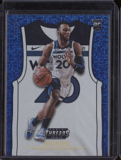 Josh Okogie 2018-19 Panini Threads Rookie Jersey Blue 58/75