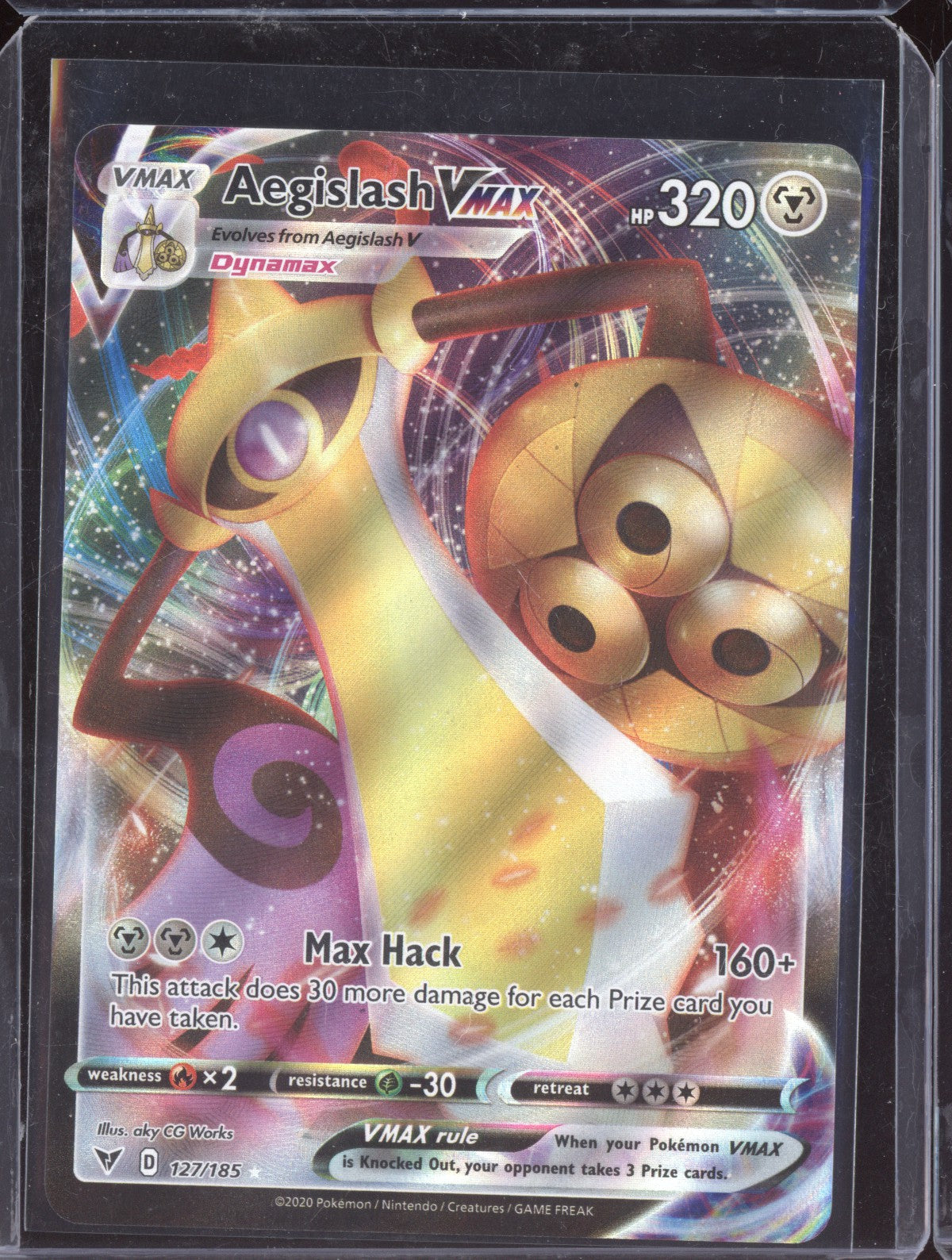 Aegislash VMAX 2020 Pokemon Vivid Voltage Holo Rare VMAX 127/185