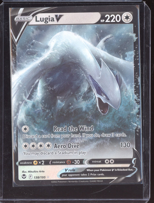 Lugia V 2022 Pokemon Silver Tempest Holo Rare V 138/195