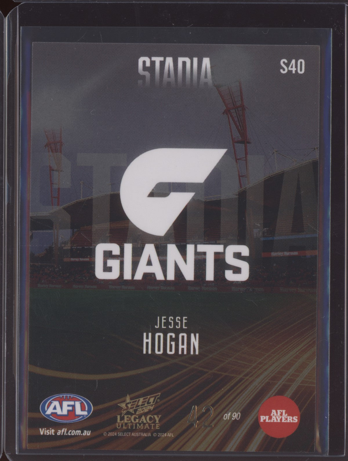 Jesse Hogan 2024 Select Legacy Ultimate Stadia 42/90