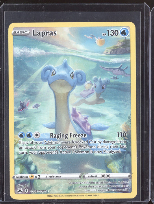 Lapras 2023 Pokemon Crown Zenith Trainer Gallery GG05/GG70